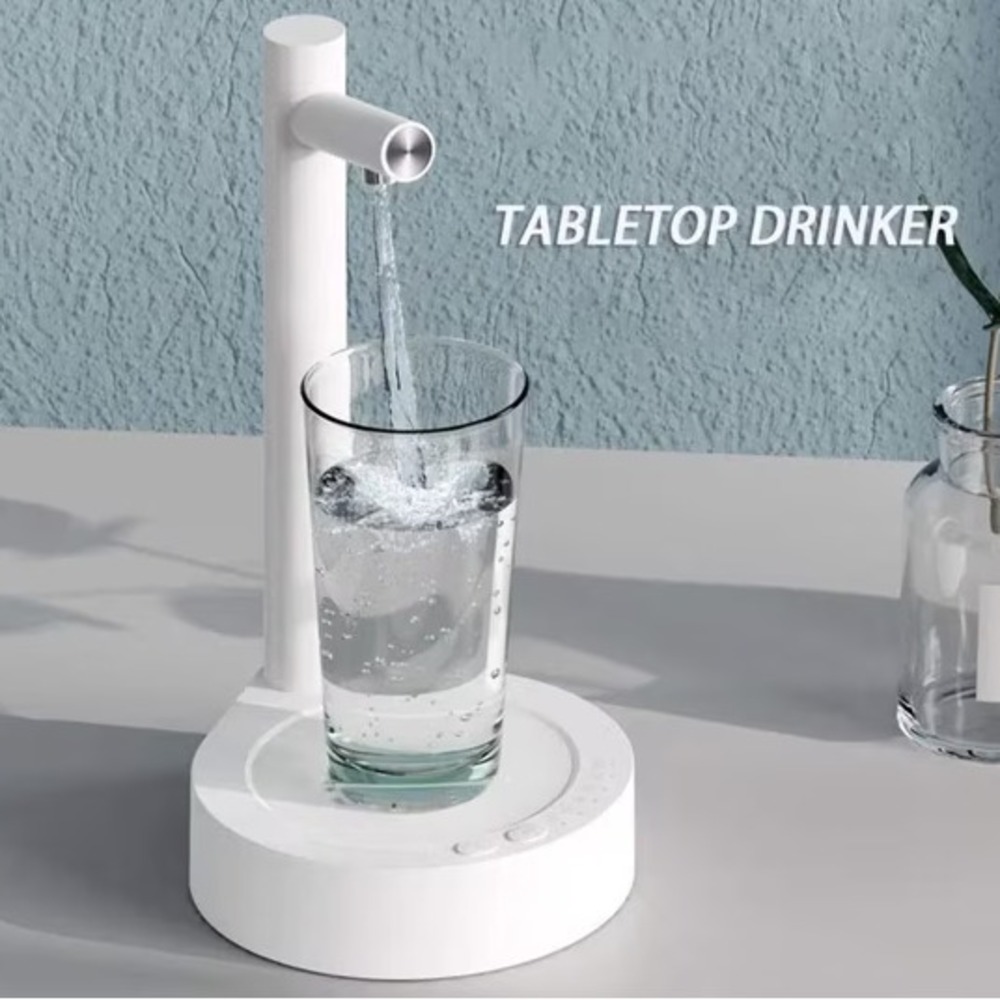 NEW Smart Table Water Dispenser Automatic Electric Desktop Portable Pump White